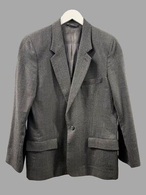 MAISON MARTIN MARGIELA AW10 Grey Wool Slim Fit Blazer Suit Jacket Sz IT 50